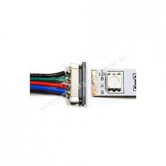 Токоподвод   для LED ленты 5050, IP20 RGB ASL.590.35