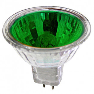 MR16 35W/12V GREEN Лампа галогенная Зеленая A-28599