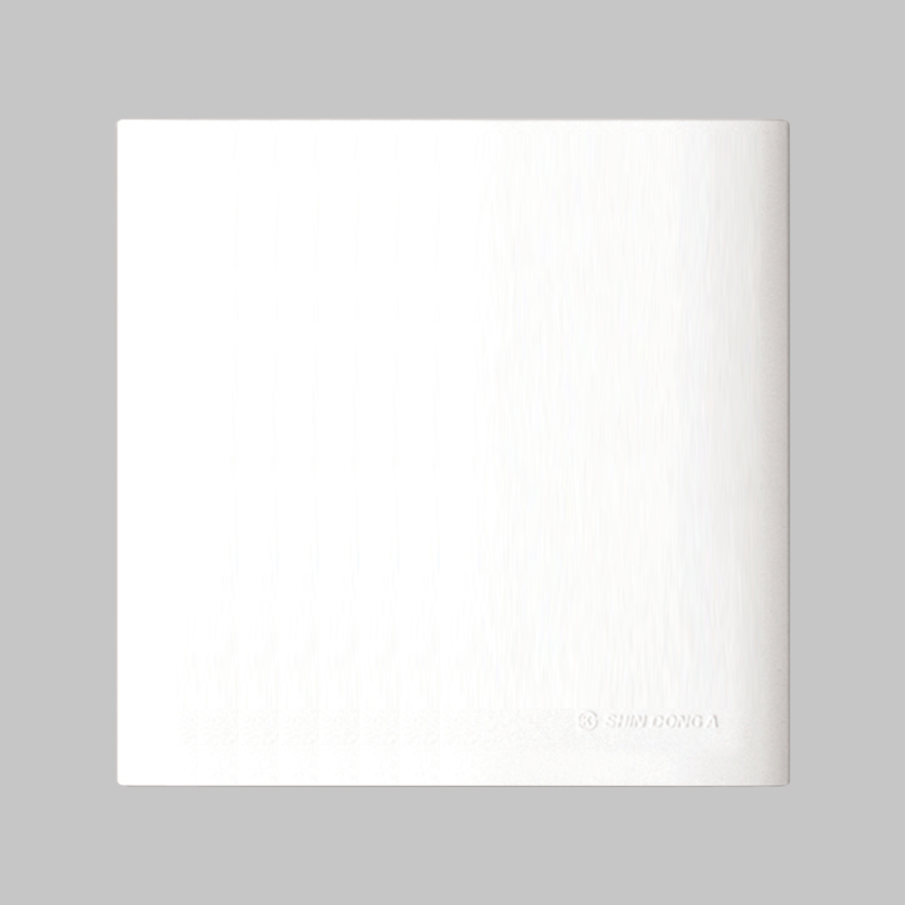 Крышка двойной монтажной коробки декоративная,  Shin Dong-A, Белая. LAON WLO-2027-WH