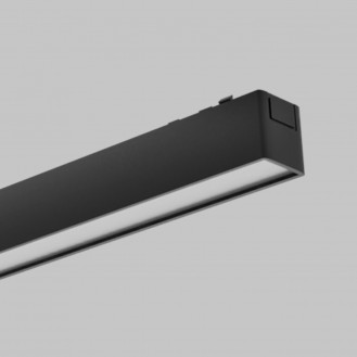 Светильник линейный рассеянного света для ультратонкого магнитного шинопровода 48В 30Вт, Черный IL.0007.1103-30-BK