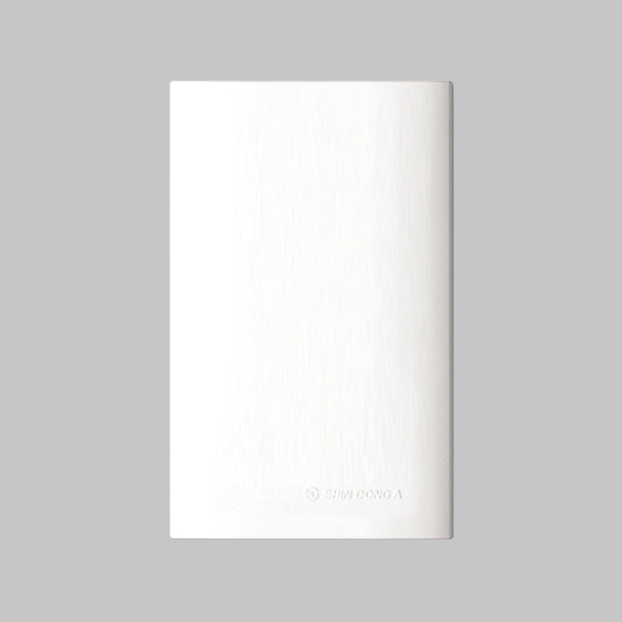 Крышка одиночной монтажной коробки декоративная, Shin Dong-A, Белая. LAON WLO-1927-WH