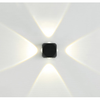 Светильник настенный LED 4*2W 4000K Черный 220V IP54 IL.0014.0016-4 BK