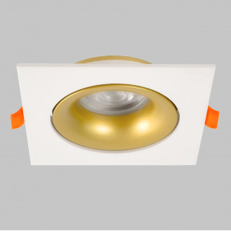 Светильник встраиваемый поворотный GU10 50W Белый/Матовое Золото IL.0029.0010-WMG
