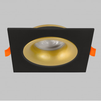 Светильник встраиваемый поворотный GU10 50W Черный/Матовое Золото IL.0029.0010-BMG