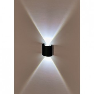 Светильник спот настенный светодиодный LED 2x1W 4200K Черный 220V IP54 IL.0014.0001-2 BK черный